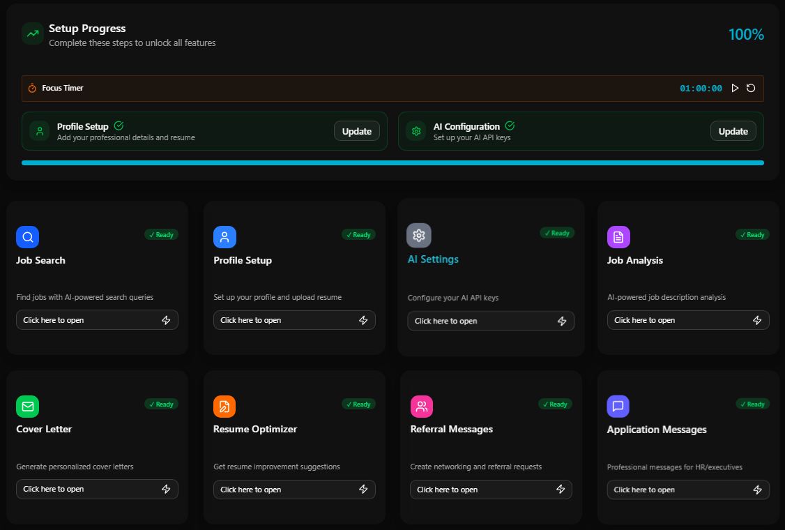 SubmitMateAI Dashboard Interface